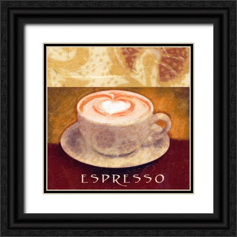 ESPRESSO Black Ornate Wood Framed Art Print with Double Matting by Greene, Taylor