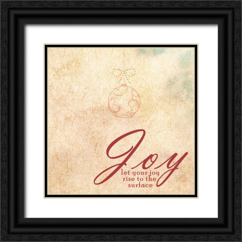 JOY Black Ornate Wood Framed Art Print with Double Matting by Greene, Taylor