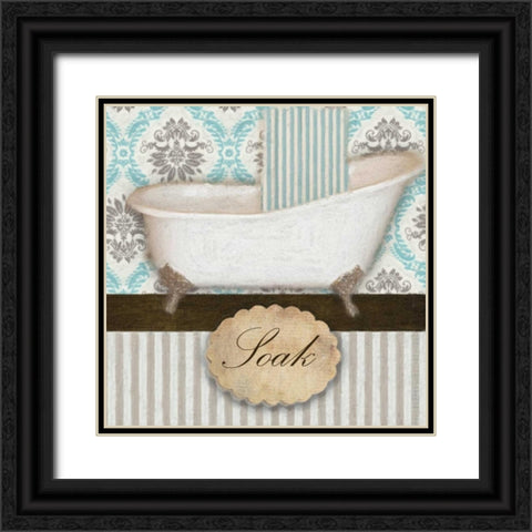 SOAK TUB B Black Ornate Wood Framed Art Print with Double Matting by Greene, Taylor