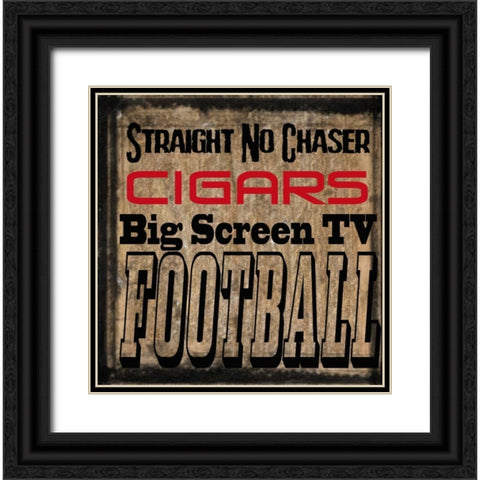 Mancave 2 Black Ornate Wood Framed Art Print with Double Matting by Greene, Taylor