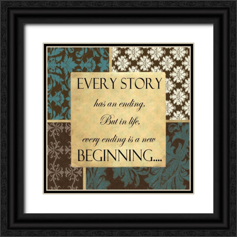 Every Story A Black Ornate Wood Framed Art Print with Double Matting by Greene, Taylor