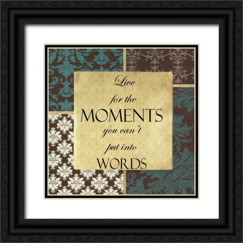 MOMENTS Black Ornate Wood Framed Art Print with Double Matting by Greene, Taylor