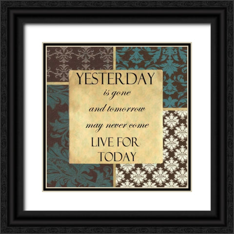Yesterday Is Gone Black Ornate Wood Framed Art Print with Double Matting by Greene, Taylor