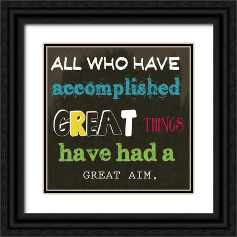 ALL WHO HAVE A Black Ornate Wood Framed Art Print with Double Matting by Greene, Taylor