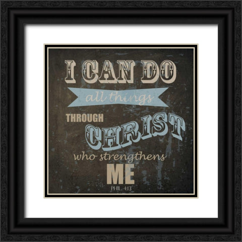 ALL THINGS Black Ornate Wood Framed Art Print with Double Matting by Greene, Taylor