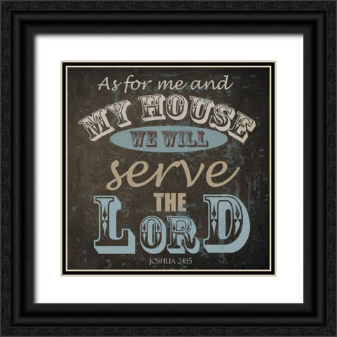 MY HOUSE Black Ornate Wood Framed Art Print with Double Matting by Greene, Taylor