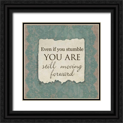 Even If You Stumble Black Ornate Wood Framed Art Print with Double Matting by Greene, Taylor