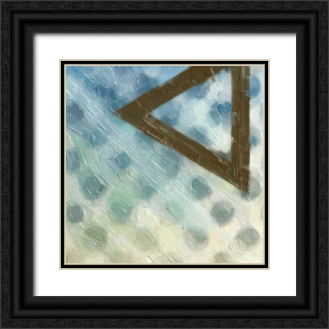 ABSTRACT TRIAD III Black Ornate Wood Framed Art Print with Double Matting by Greene, Taylor