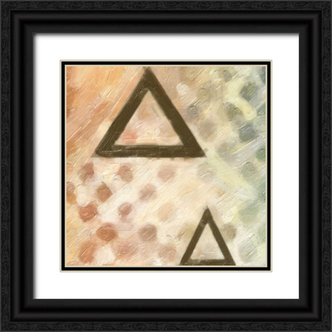 ABSTRACT TRIAD IV Black Ornate Wood Framed Art Print with Double Matting by Greene, Taylor