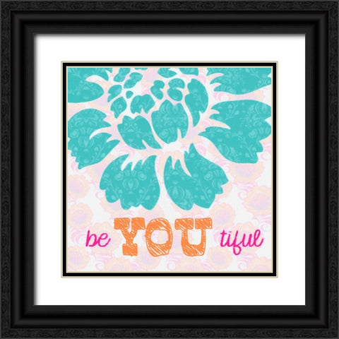 BE YOU TIFULE Black Ornate Wood Framed Art Print with Double Matting by Greene, Taylor