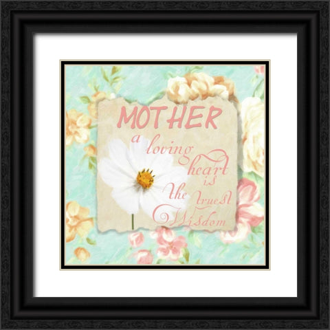 A LOVING HEARt Black Ornate Wood Framed Art Print with Double Matting by Greene, Taylor