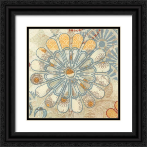 FLORA TRANCE II Black Ornate Wood Framed Art Print with Double Matting by Greene, Taylor