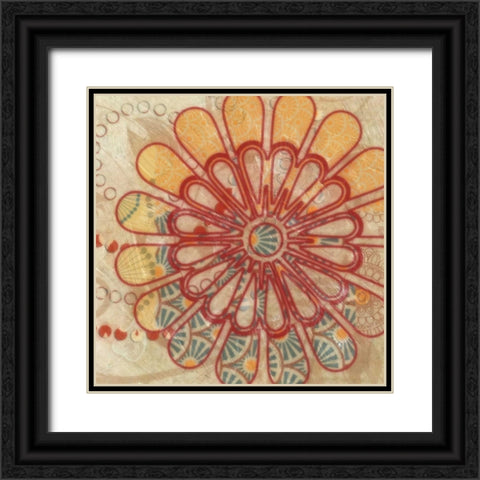 FLORA TRANCE III Black Ornate Wood Framed Art Print with Double Matting by Greene, Taylor