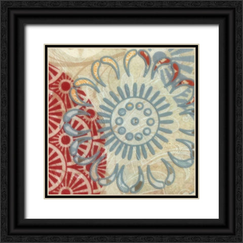 FLORA TRANCE IV Black Ornate Wood Framed Art Print with Double Matting by Greene, Taylor