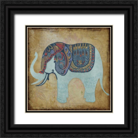 ELEGANT PACHYDERM Black Ornate Wood Framed Art Print with Double Matting by Greene, Taylor