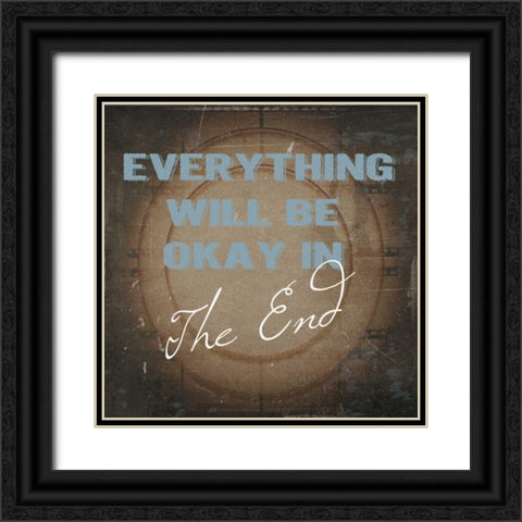 THE END Black Ornate Wood Framed Art Print with Double Matting by Greene, Taylor