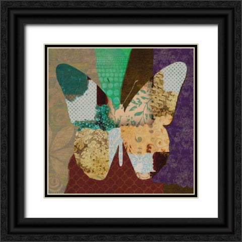 RISE ABOVE BUTTERFLY Black Ornate Wood Framed Art Print with Double Matting by Greene, Taylor