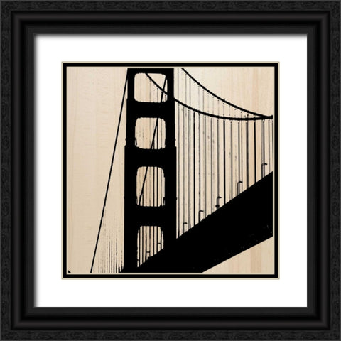 San Fran Black Ornate Wood Framed Art Print with Double Matting by Greene, Taylor