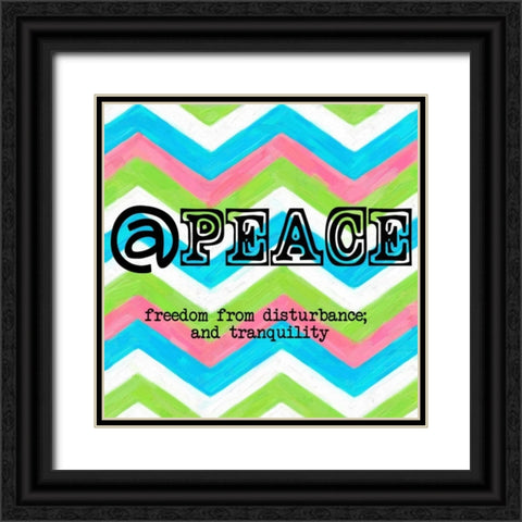 Peace 2 Black Ornate Wood Framed Art Print with Double Matting by Greene, Taylor