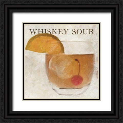 WHISKEY SOUR Black Ornate Wood Framed Art Print with Double Matting by Greene, Taylor