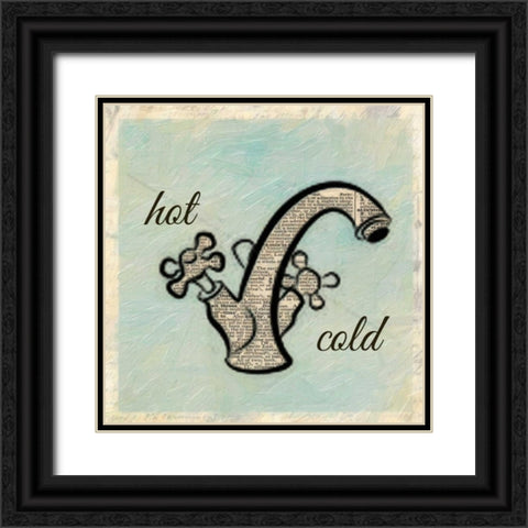 Hot Cold Black Ornate Wood Framed Art Print with Double Matting by Greene, Taylor