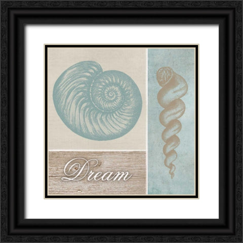Dream Shells Black Ornate Wood Framed Art Print with Double Matting by Greene, Taylor