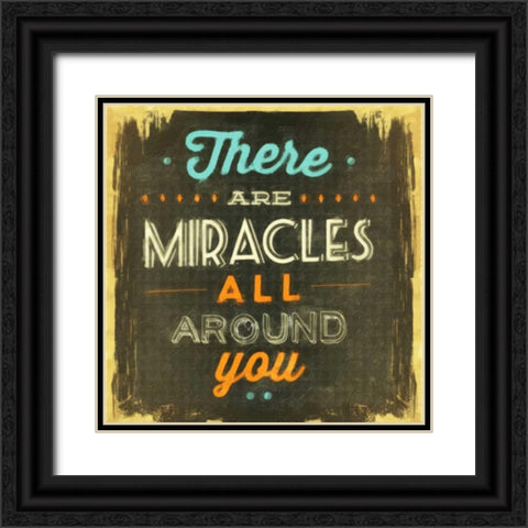 Miracles All Around Black Ornate Wood Framed Art Print with Double Matting by Greene, Taylor