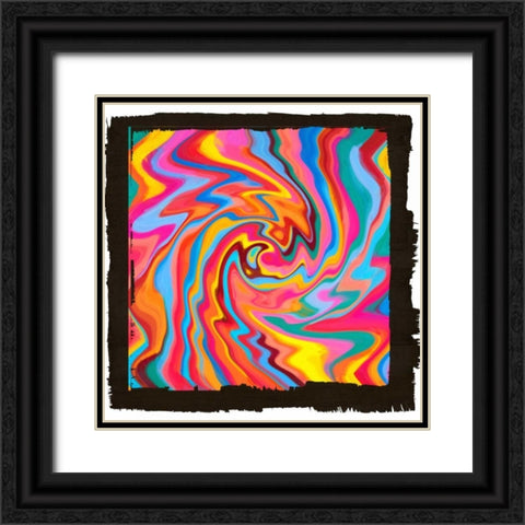 Lines Of Beauty I Black Ornate Wood Framed Art Print with Double Matting by Greene, Taylor