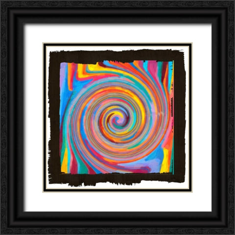 Lines Of Beauty II Black Ornate Wood Framed Art Print with Double Matting by Greene, Taylor