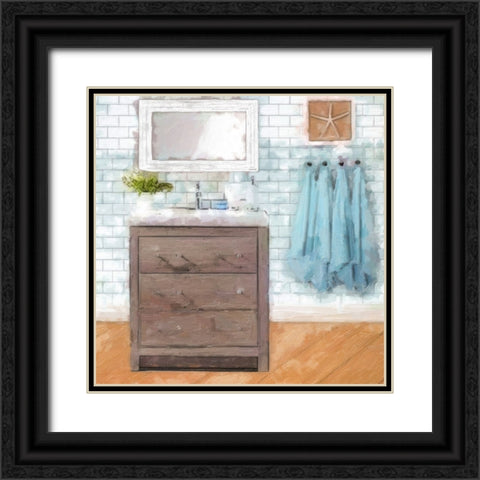 Modern Bath 4 Black Ornate Wood Framed Art Print with Double Matting by Greene, Taylor