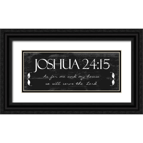 AS FOR ME B Black Ornate Wood Framed Art Print with Double Matting by Greene, Taylor