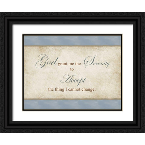 Accept Black Ornate Wood Framed Art Print with Double Matting by Pazan, Tony
