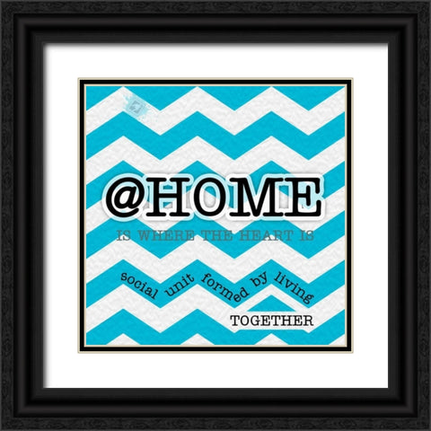 HOME Black Ornate Wood Framed Art Print with Double Matting by Pazan, Tony