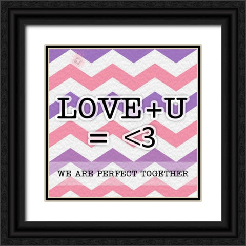 Love U Instaquote Black Ornate Wood Framed Art Print with Double Matting by Pazan, Tony