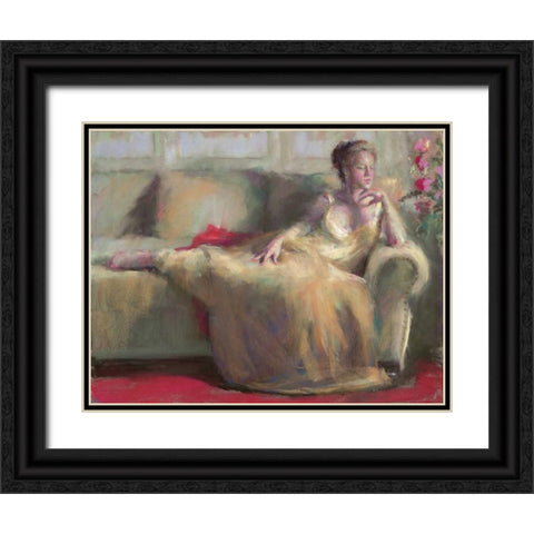 After the Ball II Black Ornate Wood Framed Art Print with Double Matting by Dyer, Margaret