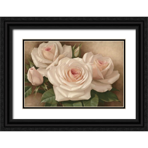Breathtaking Black Ornate Wood Framed Art Print with Double Matting by Levashov, Igor
