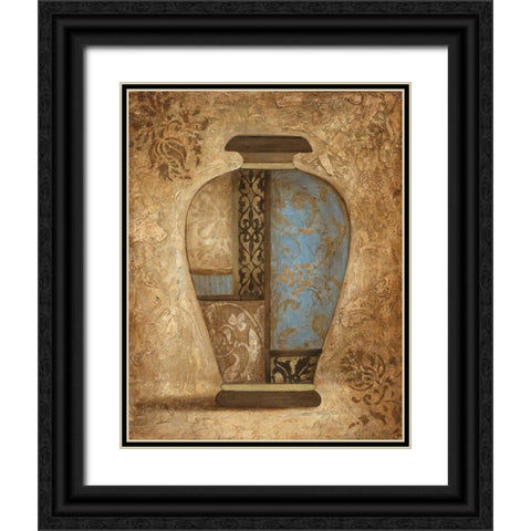 Exquisite Etchings II Black Ornate Wood Framed Art Print with Double Matting by Tava Studios