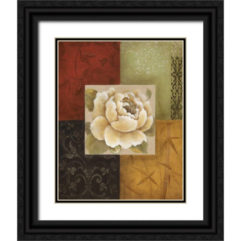 Beautiful as Peonies I Black Ornate Wood Framed Art Print with Double Matting by Tava Studios