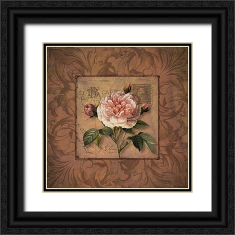 P.S. I Love You Too! Black Ornate Wood Framed Art Print with Double Matting by Donovan, Kelly