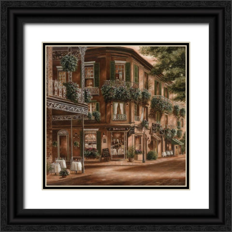 Live Jazz Black Ornate Wood Framed Art Print with Double Matting by Brown, Betsy