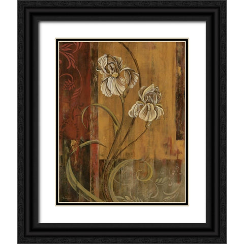 Poetic Setting II Black Ornate Wood Framed Art Print with Double Matting by Donovan, Maria