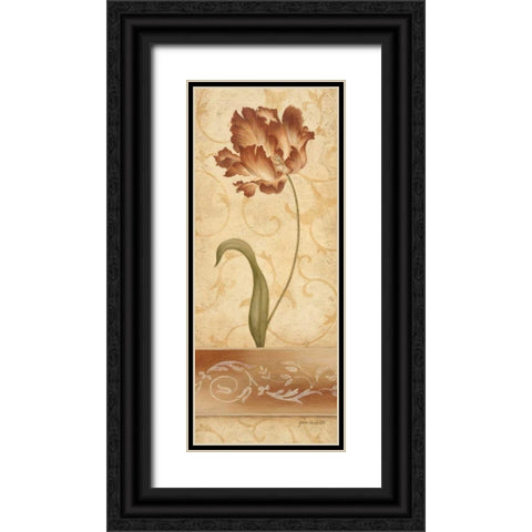 Romantique II Black Ornate Wood Framed Art Print with Double Matting by Carroll, Jane
