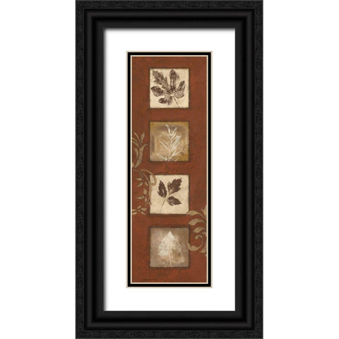 Touches of Autumn I Black Ornate Wood Framed Art Print with Double Matting by Carroll, Jane