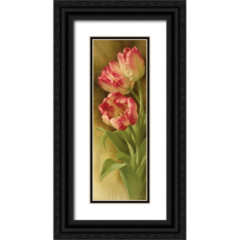 Springs Parrot Tulip I Black Ornate Wood Framed Art Print with Double Matting by Levashov, Igor