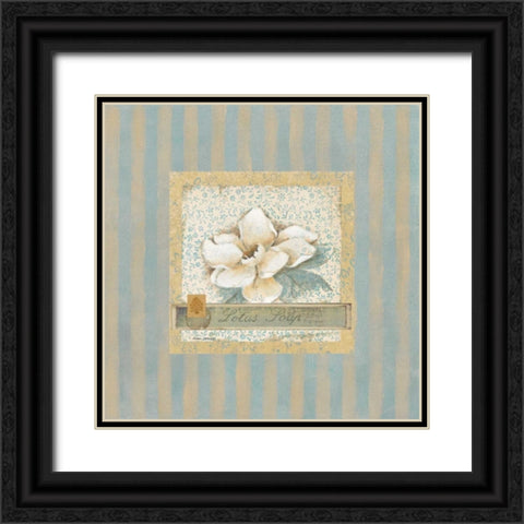 Lotus Soap Black Ornate Wood Framed Art Print with Double Matting by Robinson, Carol