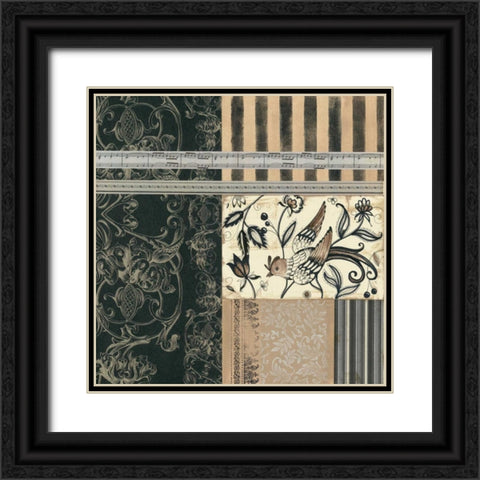 Birds of a Feather I Black Ornate Wood Framed Art Print with Double Matting by Robinson, Carol