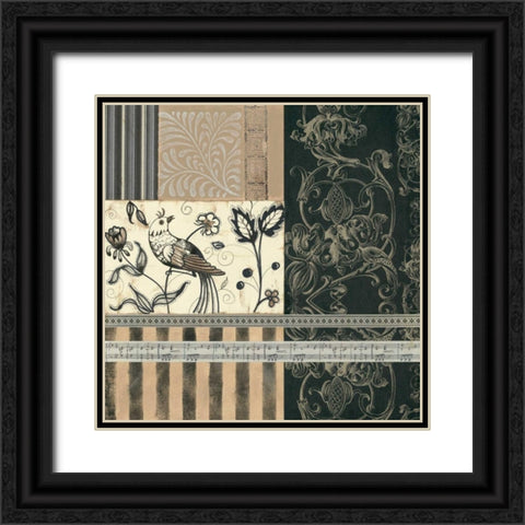 Birds of a Feather II Black Ornate Wood Framed Art Print with Double Matting by Robinson, Carol