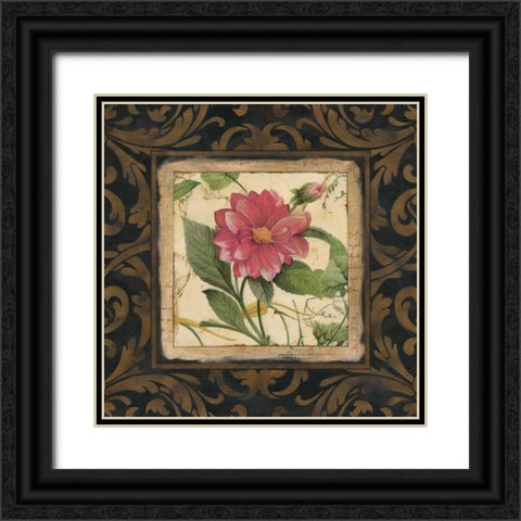 Tropical Botanique I Black Ornate Wood Framed Art Print with Double Matting by Robinson, Carol