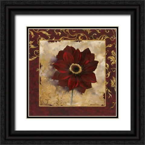 Anemone Black Ornate Wood Framed Art Print with Double Matting by Henson, Richard