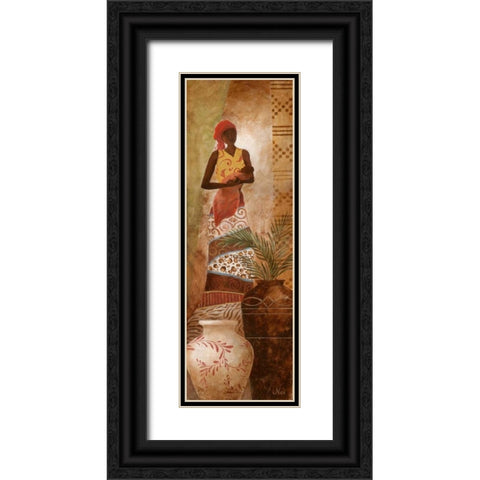 A Mothers Love II Black Ornate Wood Framed Art Print with Double Matting by Nan